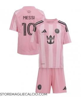 Inter Miami Lionel Messi #10 Maglia Gara Casa Repliche 2025-26 Bambino